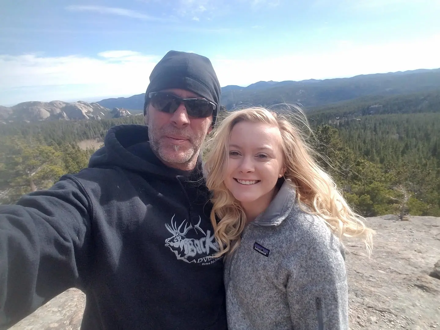 Taken in the fall of 2018. Andy and Mady near the Bunce plane crash site on the ATV rental trail near Estes Park Colorado